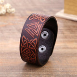 TALISMAN Viking Leather Bracelet The Dragon Shop