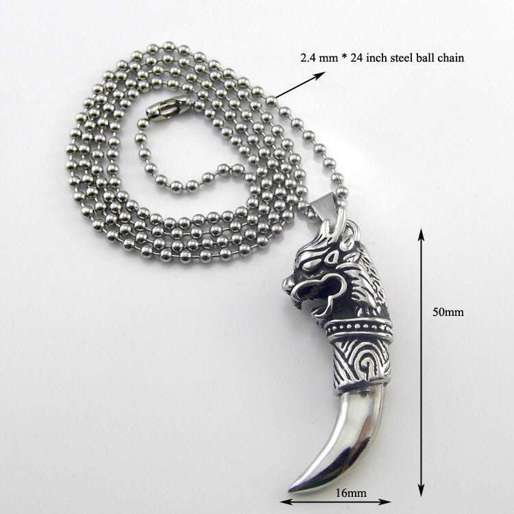 CLAW Titanium Necklace The Dragon Shop