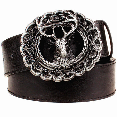 IRONHORN Leather Belt - The Dragon Shop - Geek Culture