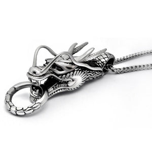 DRAGON MASTER Steel Necklace - The Dragon Shop - Geek Culture