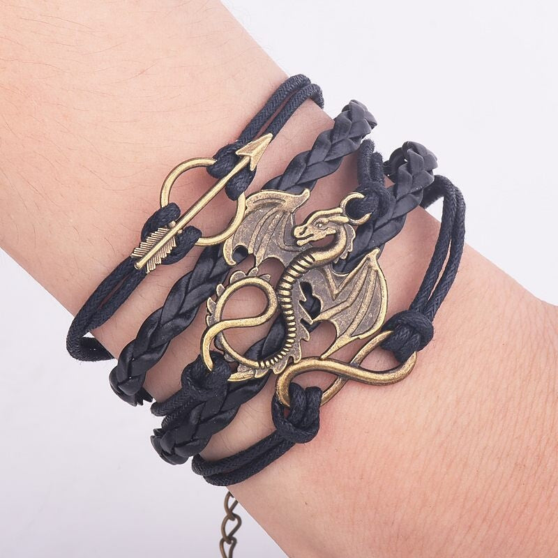 Dragon Mage Leather Bracelet The Dragon Shop