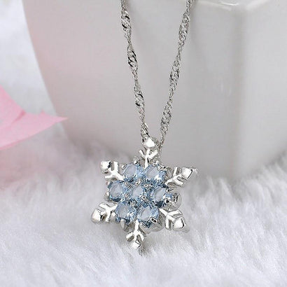 Winter Frost Crystal Necklace - The Dragon Shop - Geek Culture