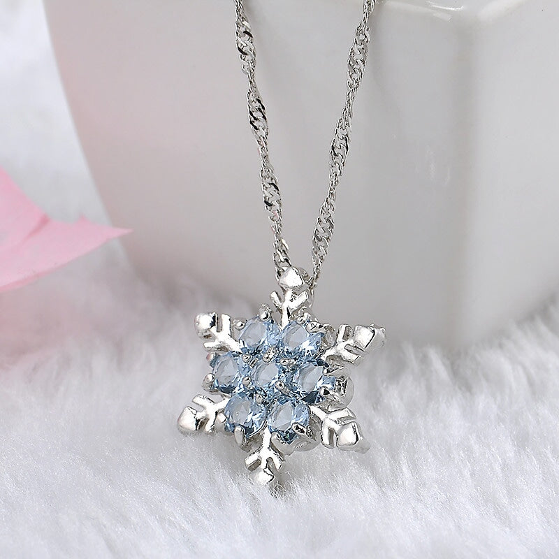 Winter Frost Crystal Necklace The Dragon Shop
