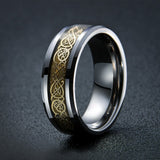 Nordic Dragon - Viking Steel Ring The Dragon Shop