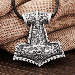 Hammer of The Gods Silver Necklace - The Dragon Shop - Geek Culture