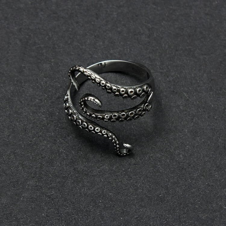 Kraken Octopus Titanium Ring The Dragon Shop