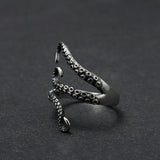 Kraken Octopus Titanium Ring The Dragon Shop