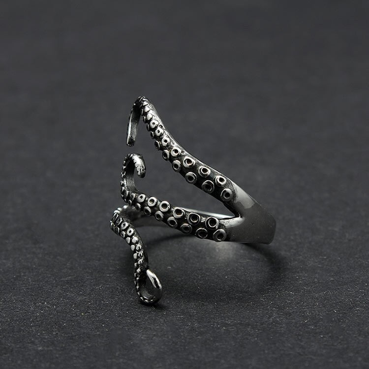 Kraken Octopus Titanium Ring The Dragon Shop