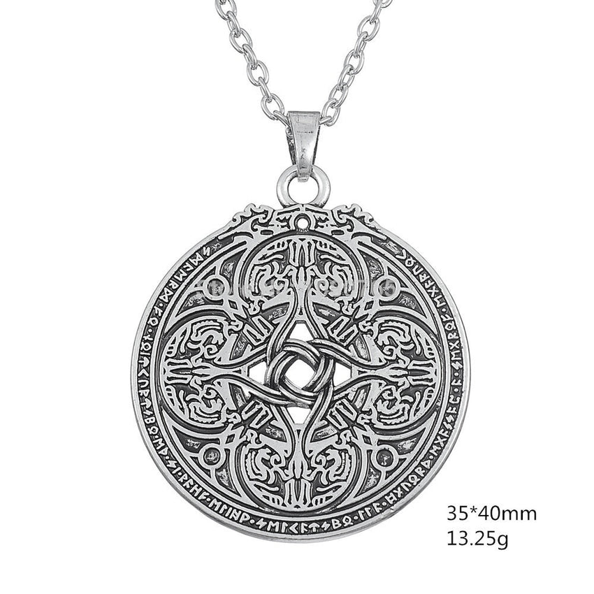 Viking Dragon Shield Necklace The Dragon Shop