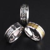Nordic Dragon - Viking Steel Ring The Dragon Shop